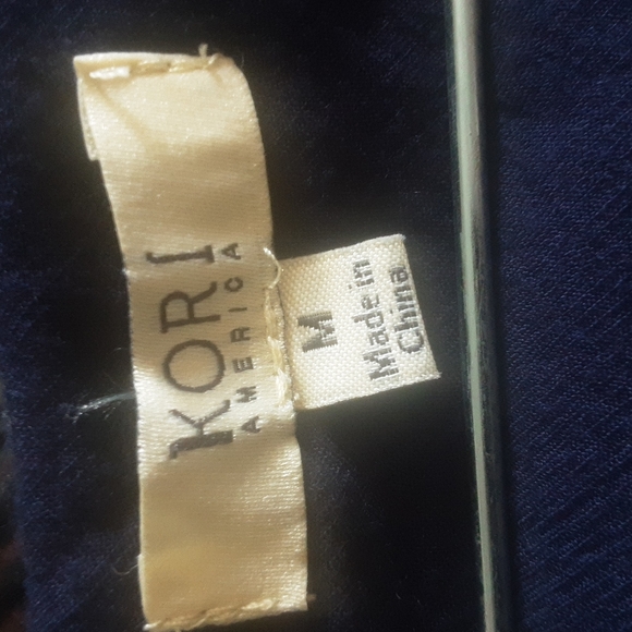 Kori America Navy Fall Floral Dress Sz M - Picture 6 of 7